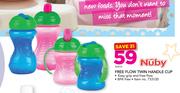 Nuby Free Flow Twin Handle Cup-Each