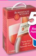 Robertson Winery Natural Sweet Rose Slimline Box-3L