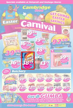 Cambridge Food Nelspruit & Seshego : Easter Carnival (24 Mar - 5 Apr 2016), page 1