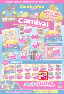 Cambridge Food Nelspruit & Seshego : Easter Carnival (24 Mar - 5 Apr 2016), page 1