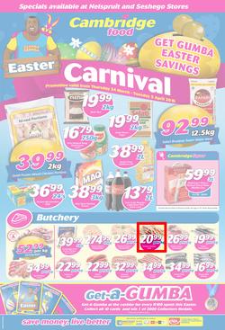 Cambridge Food Nelspruit & Seshego : Easter Carnival (24 Mar - 5 Apr 2016), page 1