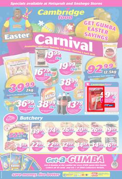 Cambridge Food Nelspruit & Seshego : Easter Carnival (24 Mar - 5 Apr 2016), page 1