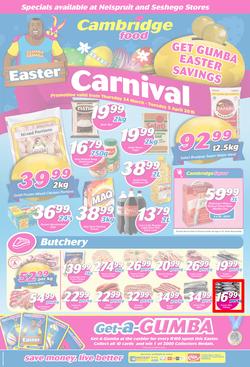 Cambridge Food Nelspruit & Seshego : Easter Carnival (24 Mar - 5 Apr 2016), page 1