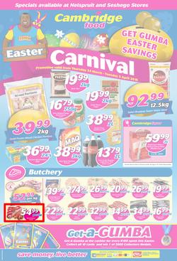Cambridge Food Nelspruit & Seshego : Easter Carnival (24 Mar - 5 Apr 2016), page 1