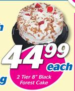 2 Tier 8" Black Forest Cake-Each
