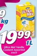 Ultra Mel Vanilla Custard Assorted-1L Each