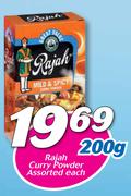 Rajah Curry Powder Assorted-200g Each
