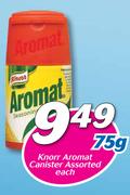 Knorr Aromat Canister Assorted-75g Each