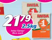 Iwisa Samp/Rice-2.5kg Each