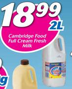 Cambridge Food Full Cream Fresh Milk-2L
