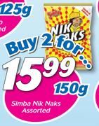 Simba Nik Naks Assorted-2x150g
