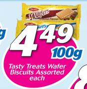 Tasty Treats Wafer Biscuits Assorted-100g Each