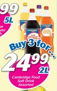 Cambridge Food Soft Drink Assorted-3x2L