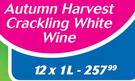 Autumn Harvest Crackling White Wine-12x1Ltr