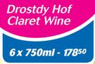 Drostdy Hof Claret Wine-6x750ml