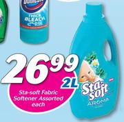 Sta-Soft Fabric Softener Assorted-2Ltr