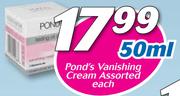 Pond's Vanishing Cream Assorted-50ml