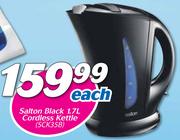 Salton Black 1.7Ltr Cordless Kettle SCK358