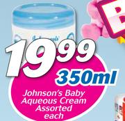 Johnson's Baby Aqueous Cream Assorted-350ml