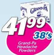 Grand-Pa Headache Powders-38's