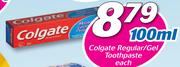 Colgate Regular/Gel Toothpaste-100ml