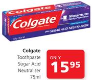Colgate Toothpaste Sugar Acid Neutraliser-75ml