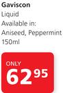 Gaviscon Liquid Aniseed/Peppermint-150ml
