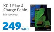 Gioteck XC-1 Play & Charge Cable PS4-Each