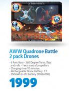 AWW Quadrone Battle 2 Pack Drones