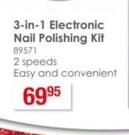 Dquip 3-In-1 Electronic Nail Polishing Kit 2 Speeds Easy And Convenient