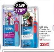 Oral-B D 12 Kids Character Power Brush Gift Box-Each 