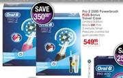 Oral-B Pro 2 2500 Power Brush + Bonus Travel Case-Each