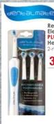 Dental Mate Rechargeable Electric Toothbrush + 3 Replacement Heads