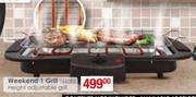Mondial Weekend 1 Grill Height Adjustable Grill