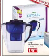 Crystal 3.3Ltr Tulip Water Filter Jug