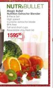 Nutri Bullet Magic Bullet Nutrition Extractor Blender