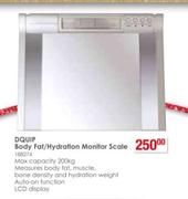 Dquip Body Fat/Hydration Monitor Scale