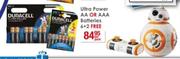 Duracell Ultra Power AA Or AAA Batteries 6 + 2 Free-Per Pack