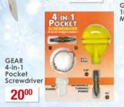 Gear 4-In-1 Pocket Screwdriver