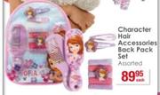 Character Hair Accessories Back Pack Set-Each