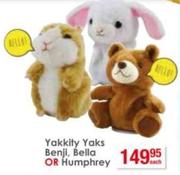 Yakkity Yaks Benji/Bella Or Humphrey-Each