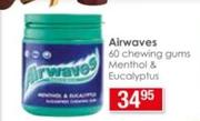 Airwaves 60 Chewing Gums Menthol & Eucalyptus