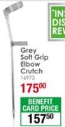 Grey Soft Grip Elbow Crutch