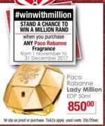 Pack Rabanne Lady Million EDP-50ml
