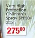 Avene Very High Protection Children's Spray SPF50+-200ml
