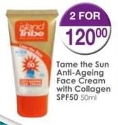 Tame The Sun Anti-Ageing Face Cream With Collagen SPF50-2x50ml