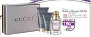 Gucci Made To Measure Gift Set EDT 90ml Plus Aftershave Balm 75ml And All Over Shampoo 50ml