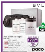 BVL Extreme Colonge Gift Set EDT 100ml Plus Aftershave Balm 75ml, Shampoo And Shower Gel 75ml And Tr