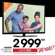 Matsui 39" LED TV