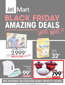 Jet Mart : Black Friday Amazing Deals (25 Nov - 27 Nov 2016), page 1